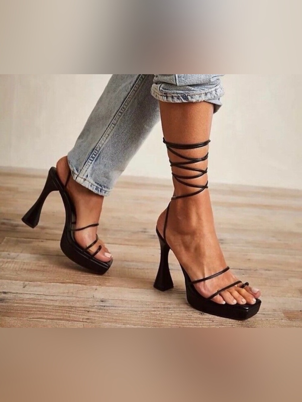 JEFFREY CAMPBELL Isla-Bon Heels Size 10